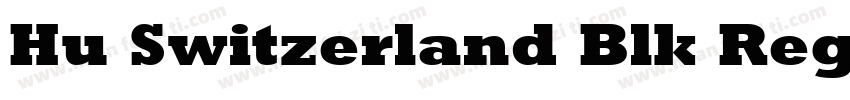 Hu Switzerland Blk Regular字体转换